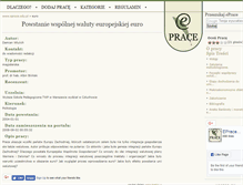 Tablet Screenshot of euro.eprace.edu.pl