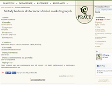 Tablet Screenshot of dzialania-marketingowe.eprace.edu.pl